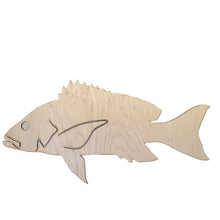 Load image into Gallery viewer, Red Snapper fish Sign 19x9