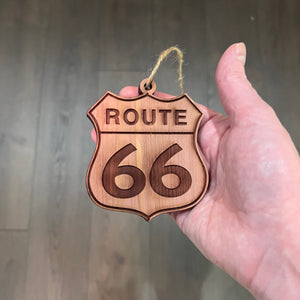 Route 66 - Cedar Ornament