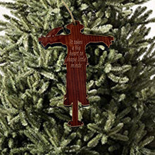 Load image into Gallery viewer, SCARECROW it takes a big heart to shape little minds - Cedar Ornament