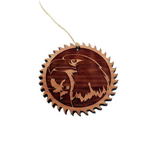 Load image into Gallery viewer, Sawblade with Eagle - Cedar Ornament