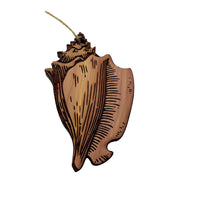 Load image into Gallery viewer, Seashell - Cedar Ornament