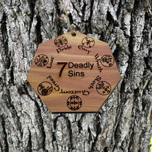 Load image into Gallery viewer, Seven Deadly Sins - Cedar Ornament