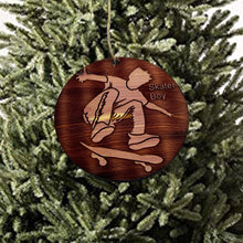 Load image into Gallery viewer, Skater Boy - Cedar Ornament