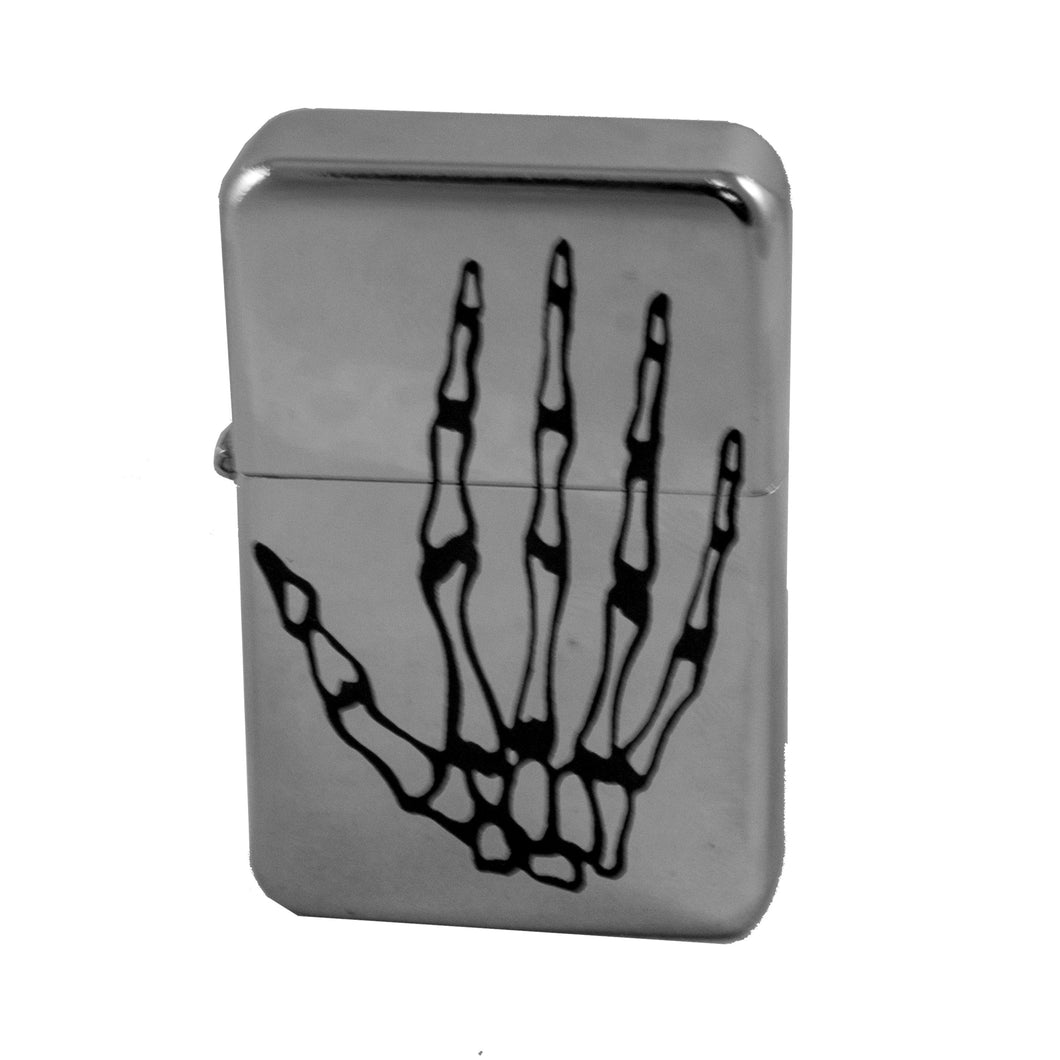 Lighter - Skeleton Hand High Polish Chrome