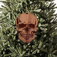 Load image into Gallery viewer, Skull - Cedar Ornament