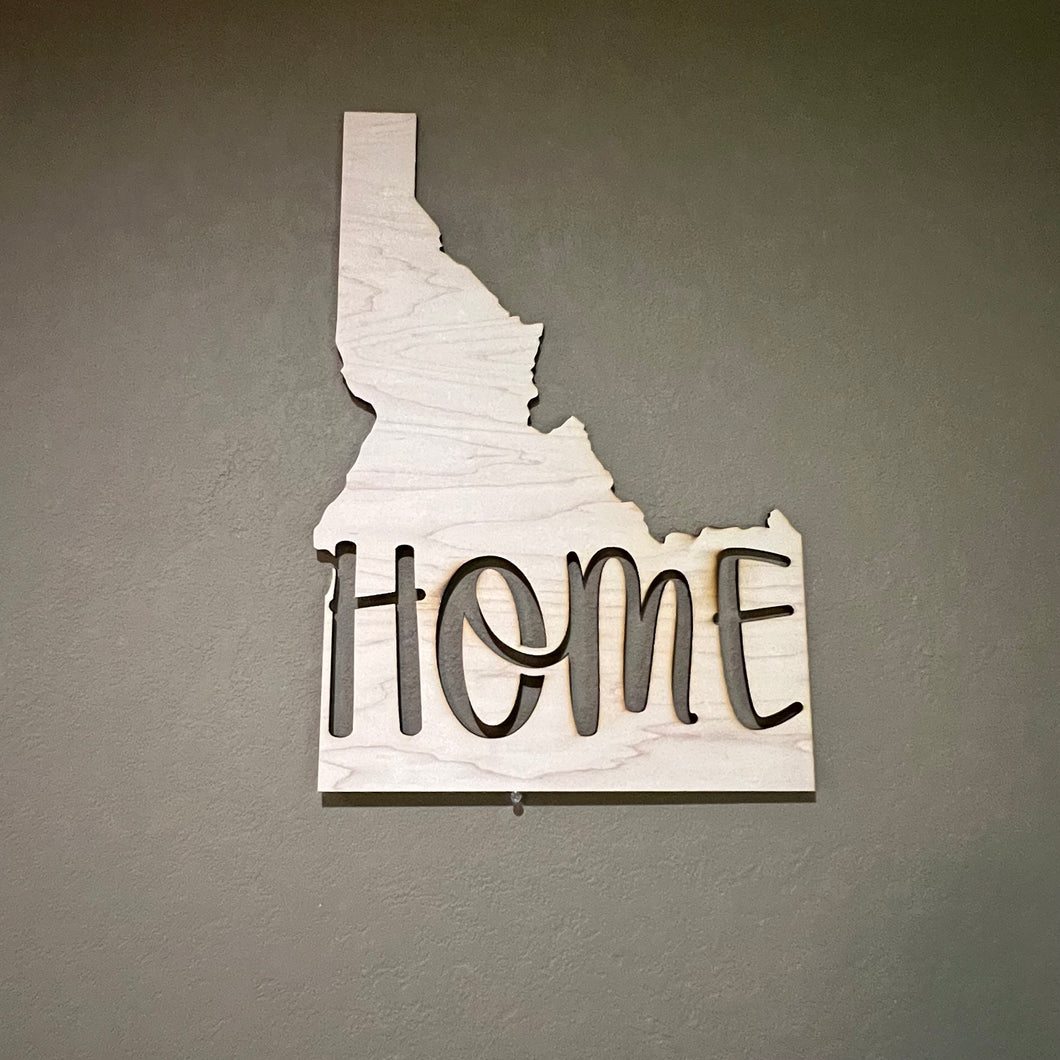 State Home Idaho 13x19 Sign