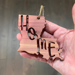 State Home Louisiana - Cedar Ornament