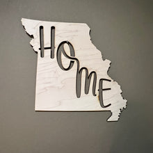 Load image into Gallery viewer, State Home Missouri 18x18 Sign