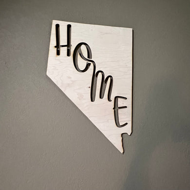 State Home Nevada 19x12 Sign