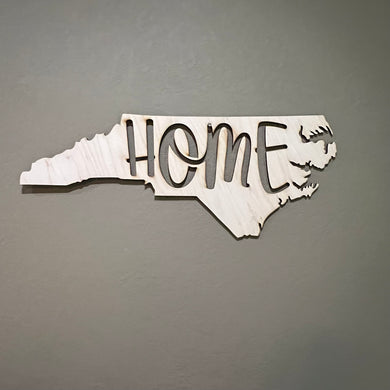 State Home North Carolina 19x8 Sign