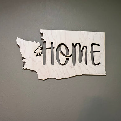 State Home Washington 19x11 Sign