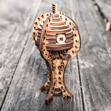 Load image into Gallery viewer, Steampunk Ornament Kit - Dream Rocket - Raw Wood (Assembly Required)