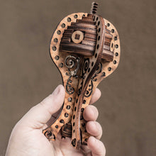 Load image into Gallery viewer, Steampunk Ornament Kit - Dream Rocket - Raw Wood (Assembly Required)