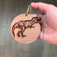 Load image into Gallery viewer, TRex Dinosaur - Cedar Ornament