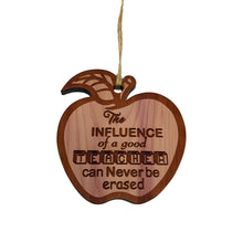 Load image into Gallery viewer, The Influence of a Good Teacher - Raw Cedar Ornament