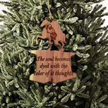 Load image into Gallery viewer, The Soul becomes Dyed Marcus Aurelius CEDAR Ornament