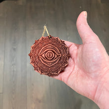 Load image into Gallery viewer, Third Eye Mandala - Cedar Ornament