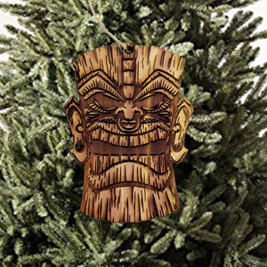 Tiki - Cedar Ornament