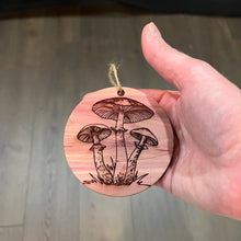 Load image into Gallery viewer, Toadstool - Cedar Ornament