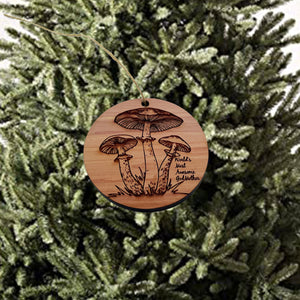 Toadstool Worlds Most Awesome GodMother - Cedar Ornament