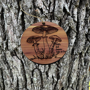 Toadstool Worlds Most Awesome Sister-in-Law - Cedar Ornament