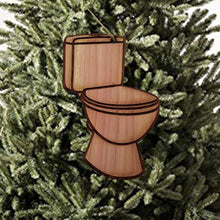 Load image into Gallery viewer, Toilet - Cedar Ornament