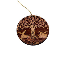 Load image into Gallery viewer, Two Squirrels and Tree of Life - Cedar Ornament