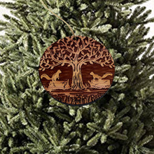 Load image into Gallery viewer, Two Squirrels and Tree of Life - Cedar Ornament