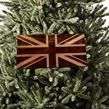 Load image into Gallery viewer, UK Flag - Cedar Ornament