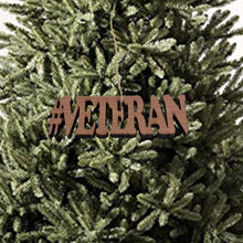 Load image into Gallery viewer, Cedar #Veteran - Cedar Ornament