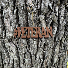 Load image into Gallery viewer, Cedar #Veteran - Cedar Ornament