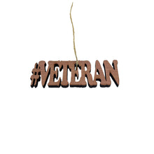 Load image into Gallery viewer, Cedar #Veteran - Cedar Ornament