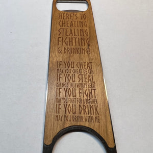 Viking Toast - WOODEN Bottle Opener