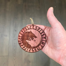 Load image into Gallery viewer, Viking ÚLFHÉÐNAR Wolf Norse Scandinavian - Cedar Ornament