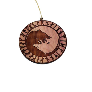 Viking ÚLFHÉÐNAR Wolf Norse Scandinavian - Cedar Ornament