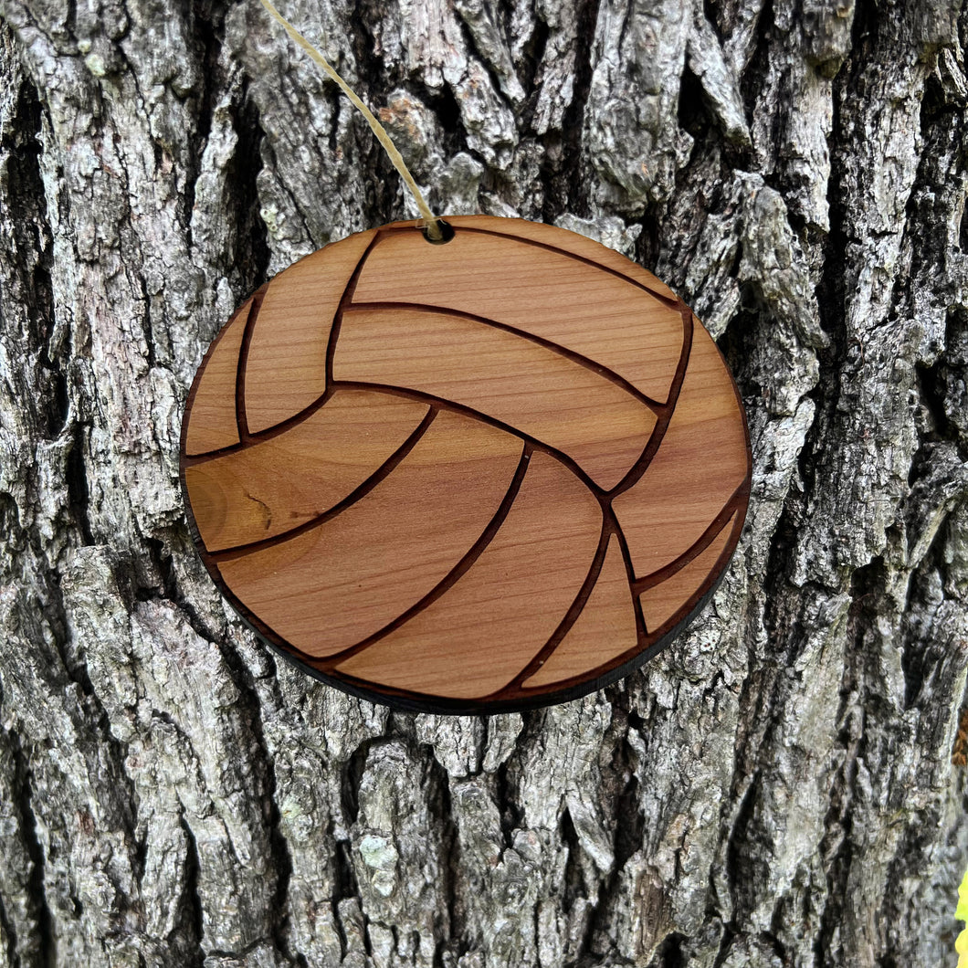 Volleyball - Cedar Ornament