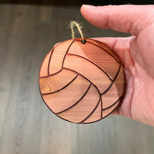 Load image into Gallery viewer, Volleyball - Cedar Ornament