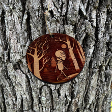 Load image into Gallery viewer, Winter Alien - Cedar ornament