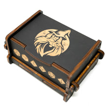 Load image into Gallery viewer, Dice Box - Black - Wizard - 6x4x3