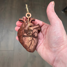 Load image into Gallery viewer, Worlds Best Cardiologist HEART - Cedar Ornament