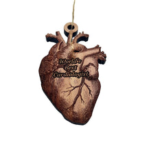 Load image into Gallery viewer, Worlds Best Cardiologist HEART - Cedar Ornament