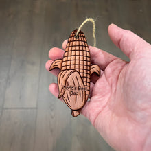 Load image into Gallery viewer, Worlds Best Dad Corn on the cob - Cedar Ornament