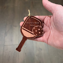 Load image into Gallery viewer, Worlds Best Mom Pickleball - Cedar Ornament