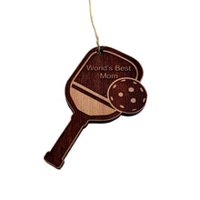 Load image into Gallery viewer, Worlds Best Mom Pickleball - Cedar Ornament