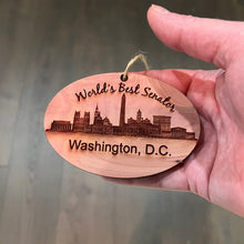 Load image into Gallery viewer, Worlds Best Senator Washington DC - Cedar Ornament