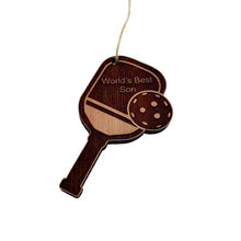 Load image into Gallery viewer, Worlds Best Son Pickleball - Cedar Ornament