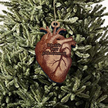 Load image into Gallery viewer, Worlds Best phlebotomist HEART - Cedar Ornament