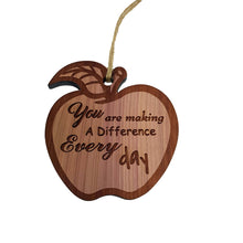 Load image into Gallery viewer, You are making a Difference Every Day - Raw Cedar Ornament