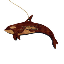 Load image into Gallery viewer, You&#39;re a Whale of a Good Friend - Cedar Ornament