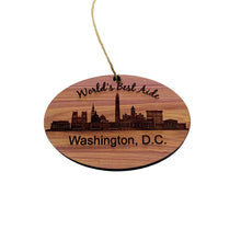 Load image into Gallery viewer, worlds Best Aide Washington DC  - Cedar Ornament